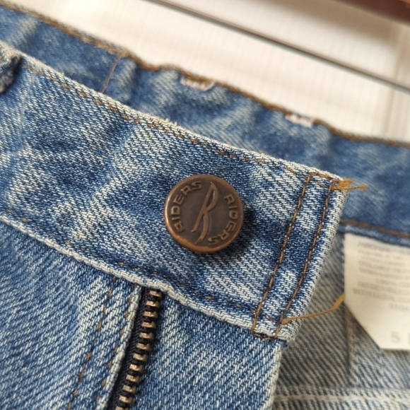 Riders 90's Vintage Deadstock Medium Wash High Rise Easy Fit Tapered Leg Jeans 5 - Picture 10 of 16